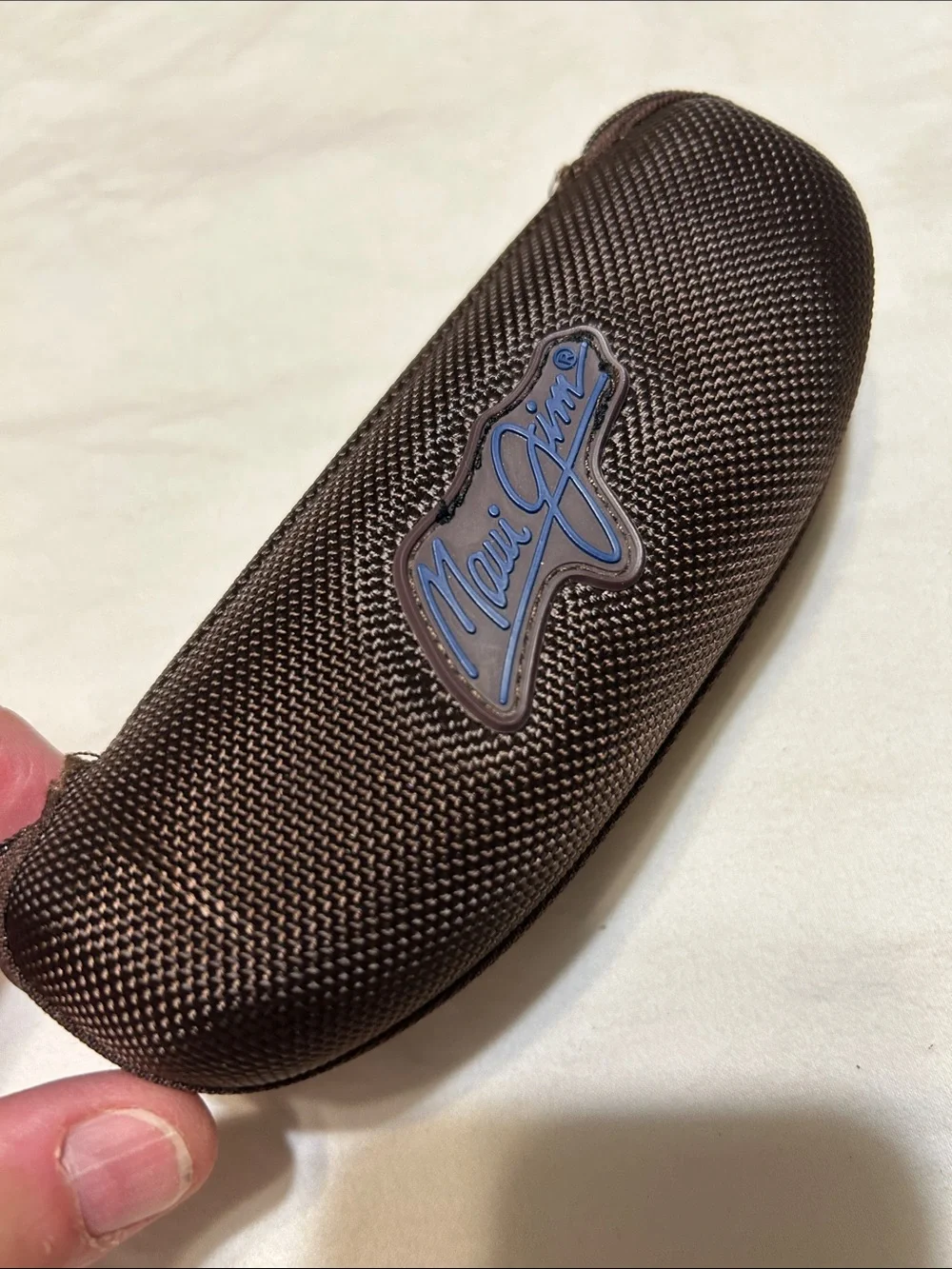 Maui Jim Dark Brown Textured Protective Sunglasses Pouch